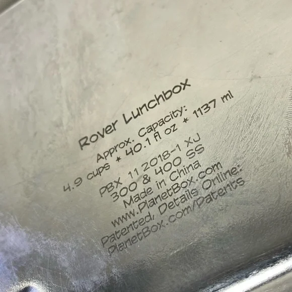 PlanetBox Stainless Steel Compartment Tray Reusable Rover Lunch Box Bento Box - Picture 3 of 14